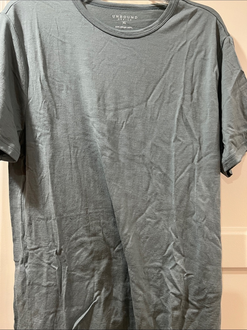 Unbound XL Short Sleeve Crew T-Shirt in Slate Blue-Gray